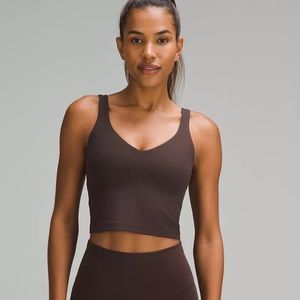 Brown lulu lemon align tank size 6